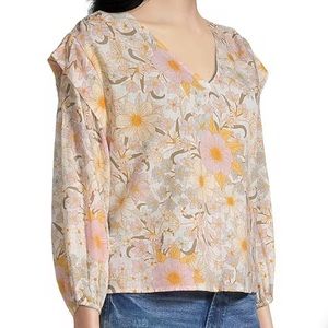 NWT, A.n.a. Hollie floral Blouse, XL